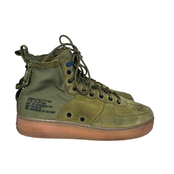 Men Nike Air Force 1 Mid Desert Moss ~ Size 11.5 ~ 917753-301 - Picture 2 of 10